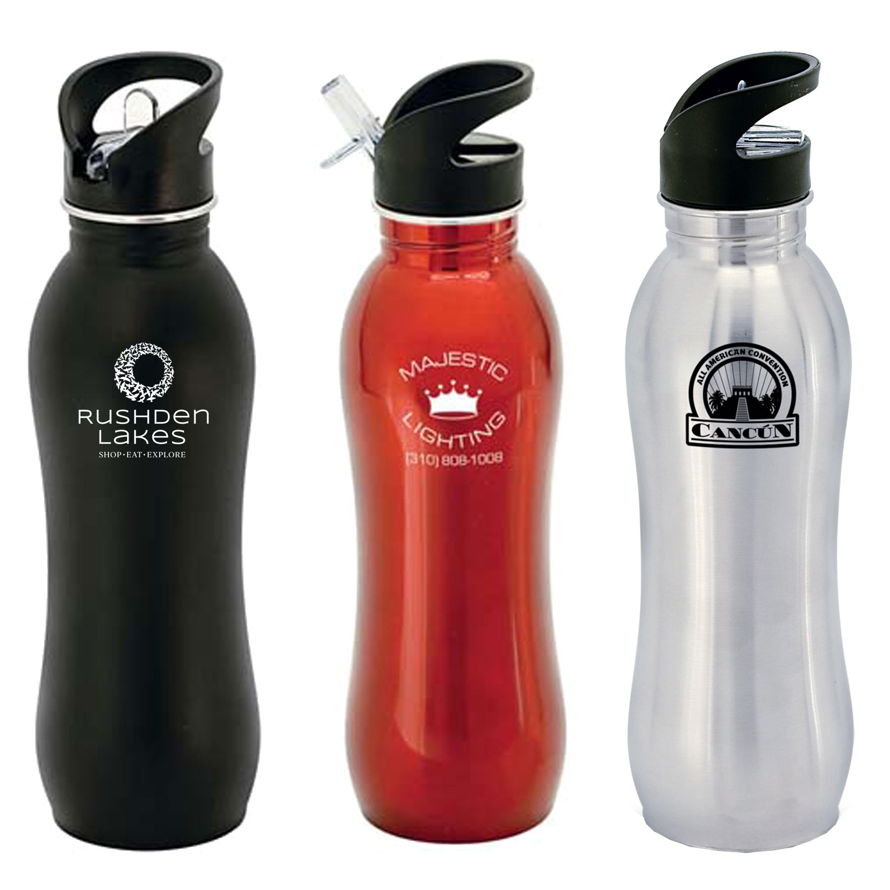 Radix Curvy 24oz Stainless Steel Sipper Water Bottle